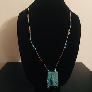 Vintage Native Medicine Bag Necklace W/18 …